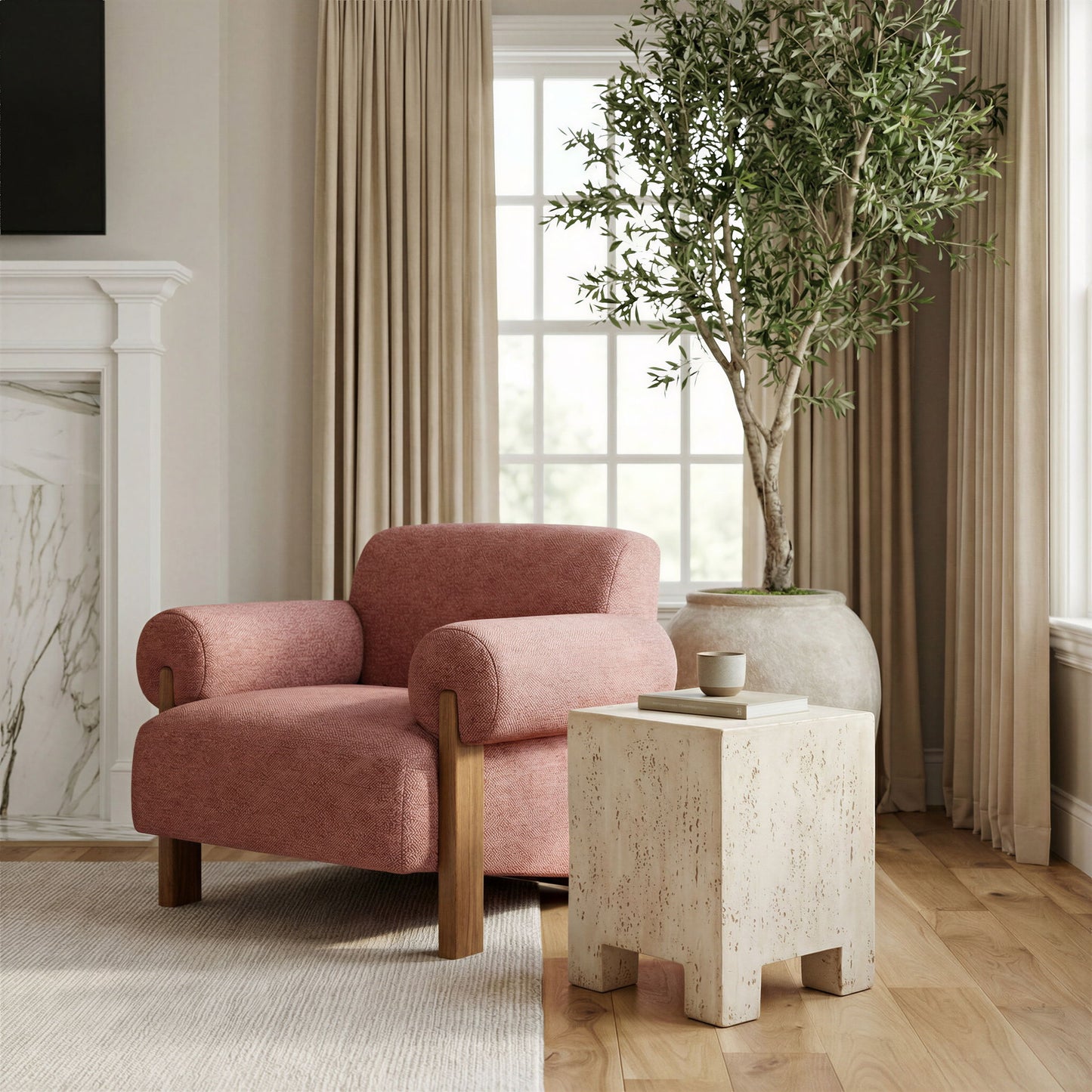 Kitara - Side Table - Beige