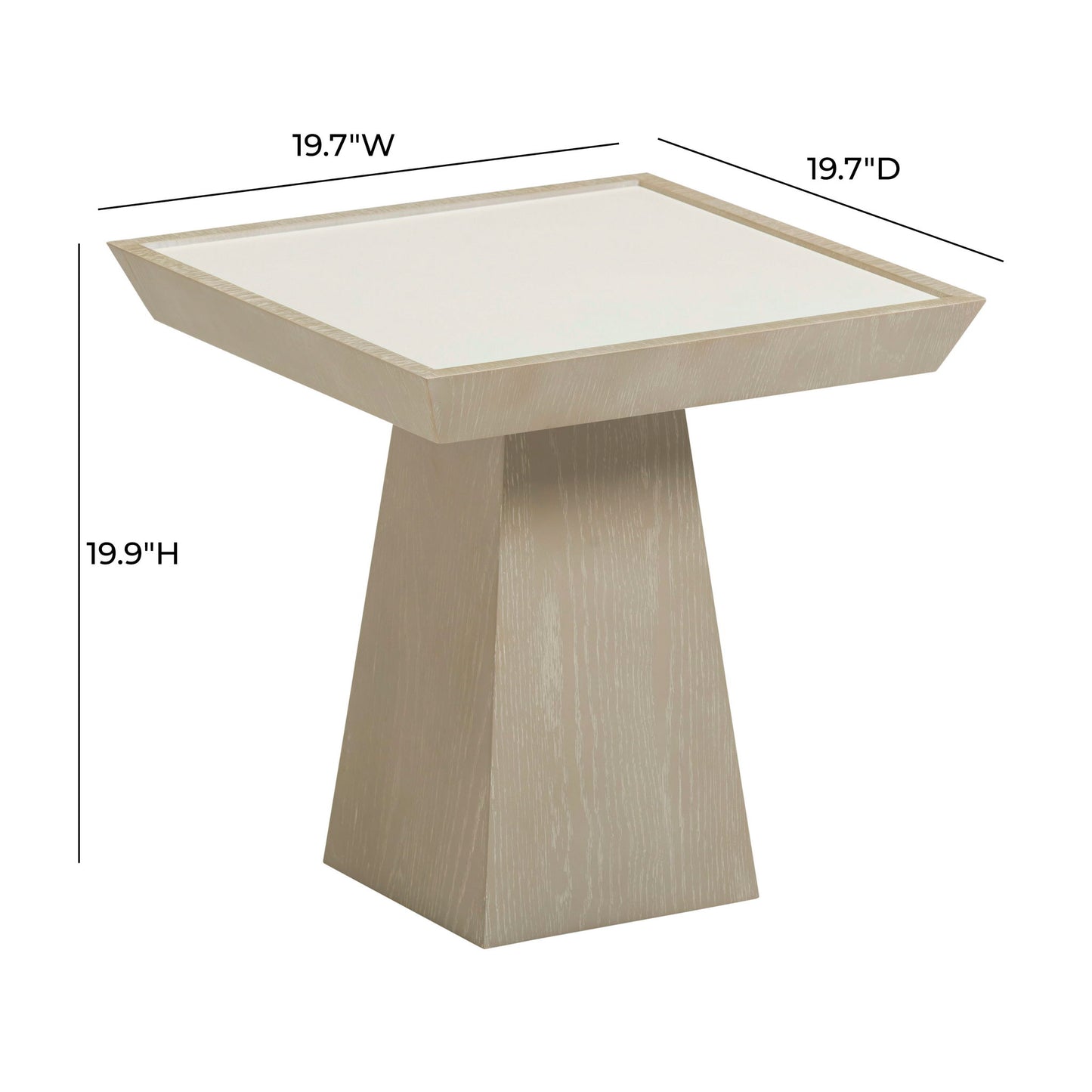 Coco - Side Table - Washed Ash