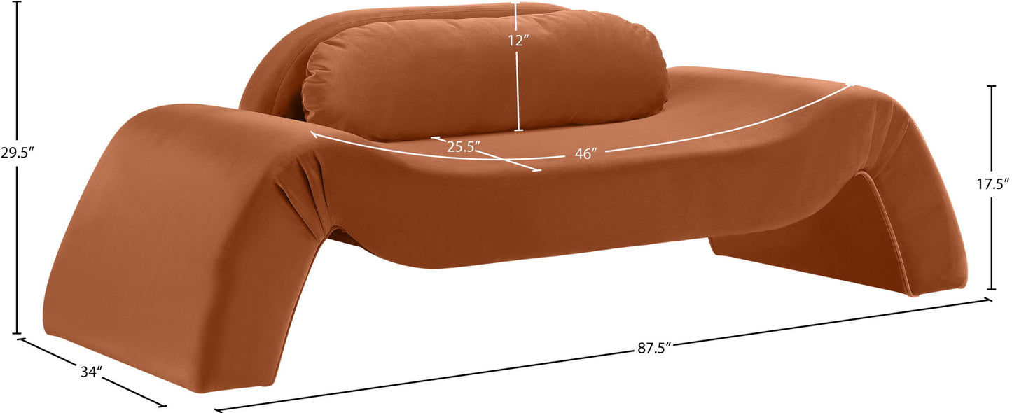 Austin - Velvet Loveseat