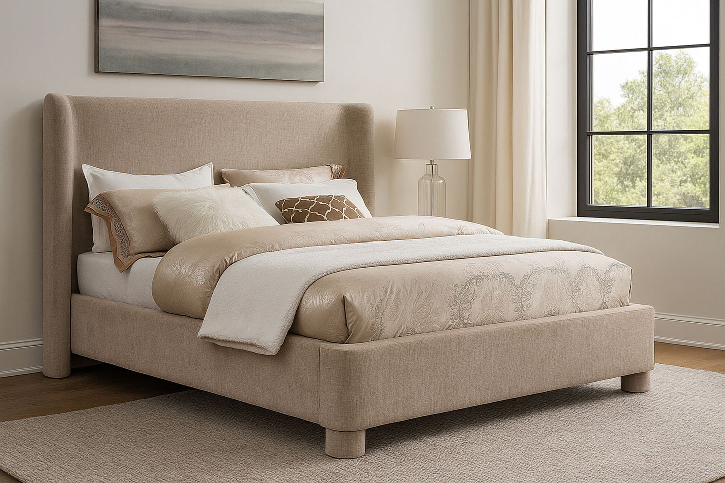 Penny - Chenille Fabric Bed