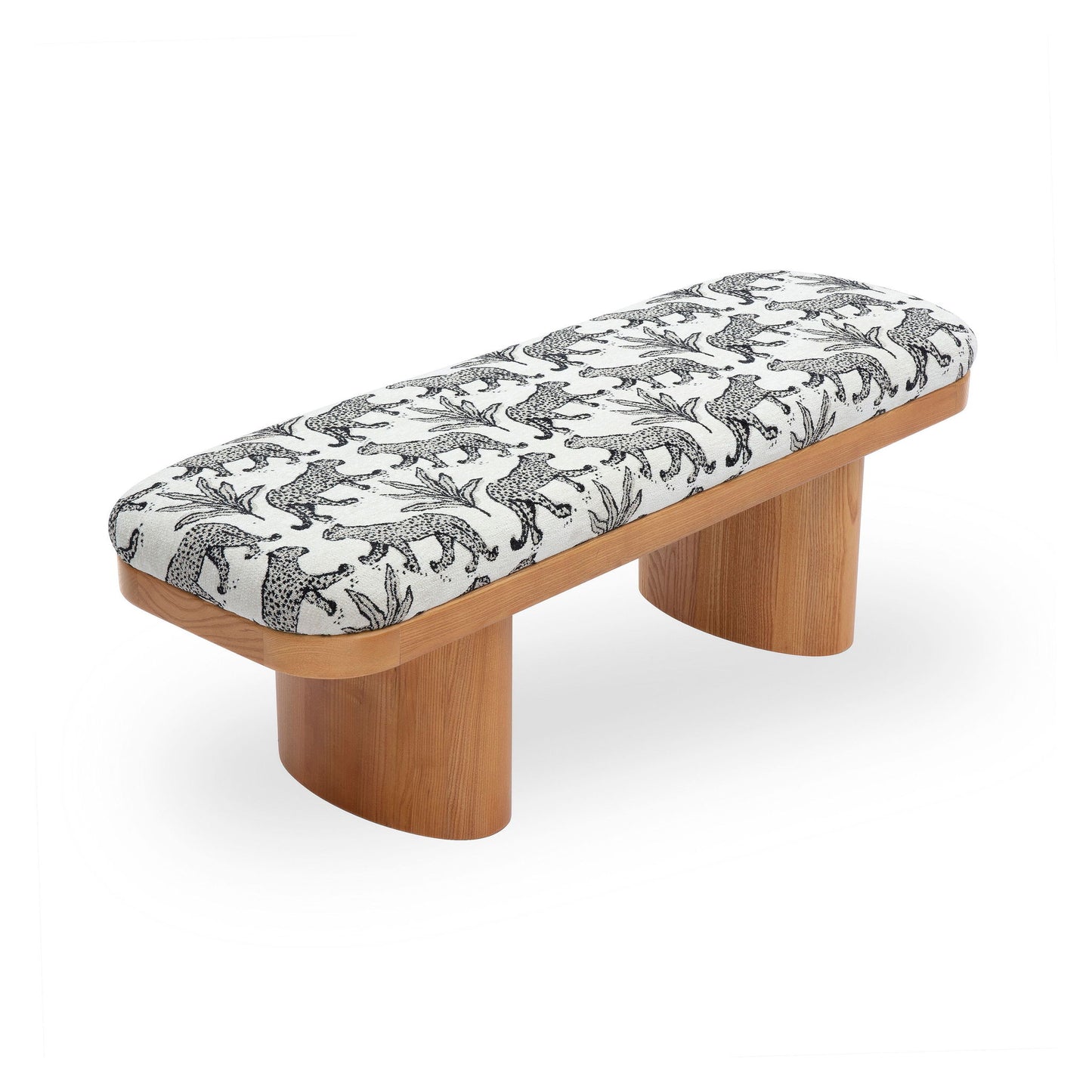 Ollie -  Leopard Jacquard Bench