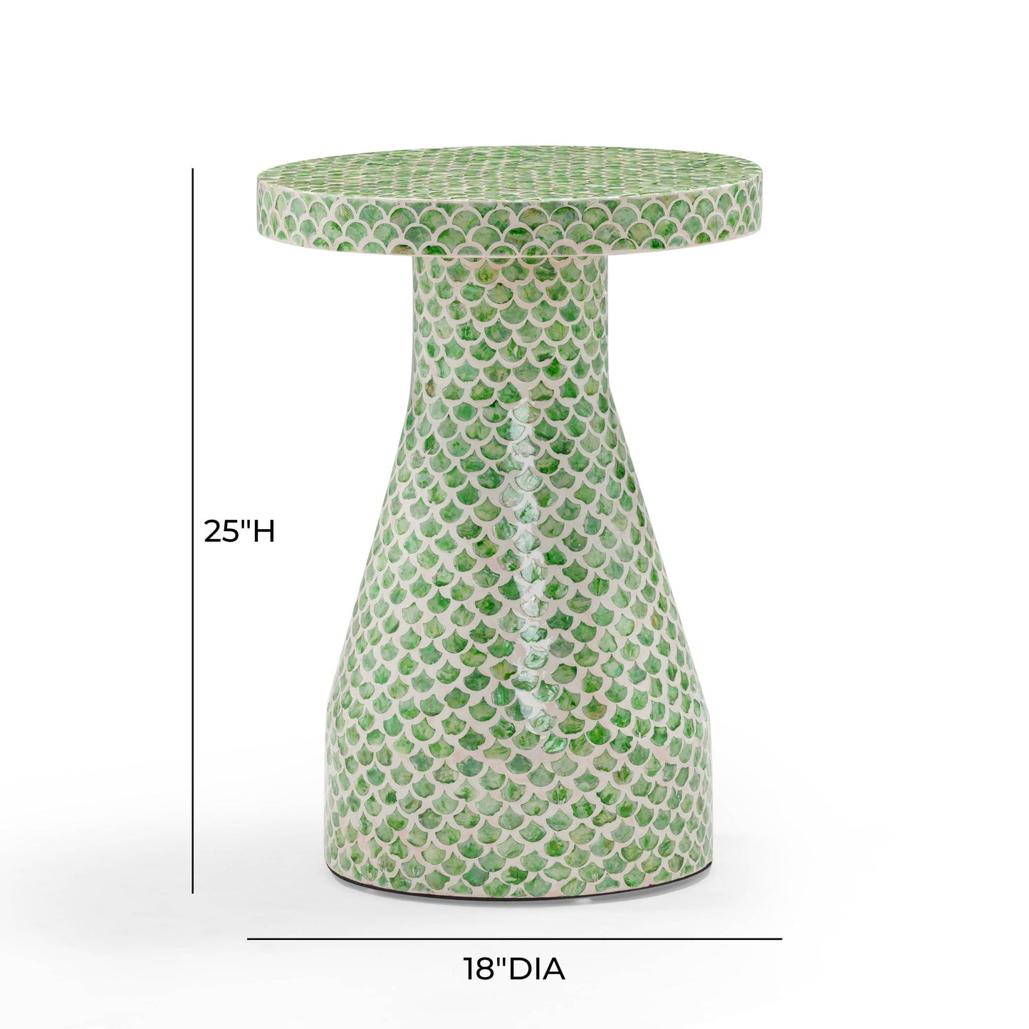 Halio - Checkered Shell Side Table