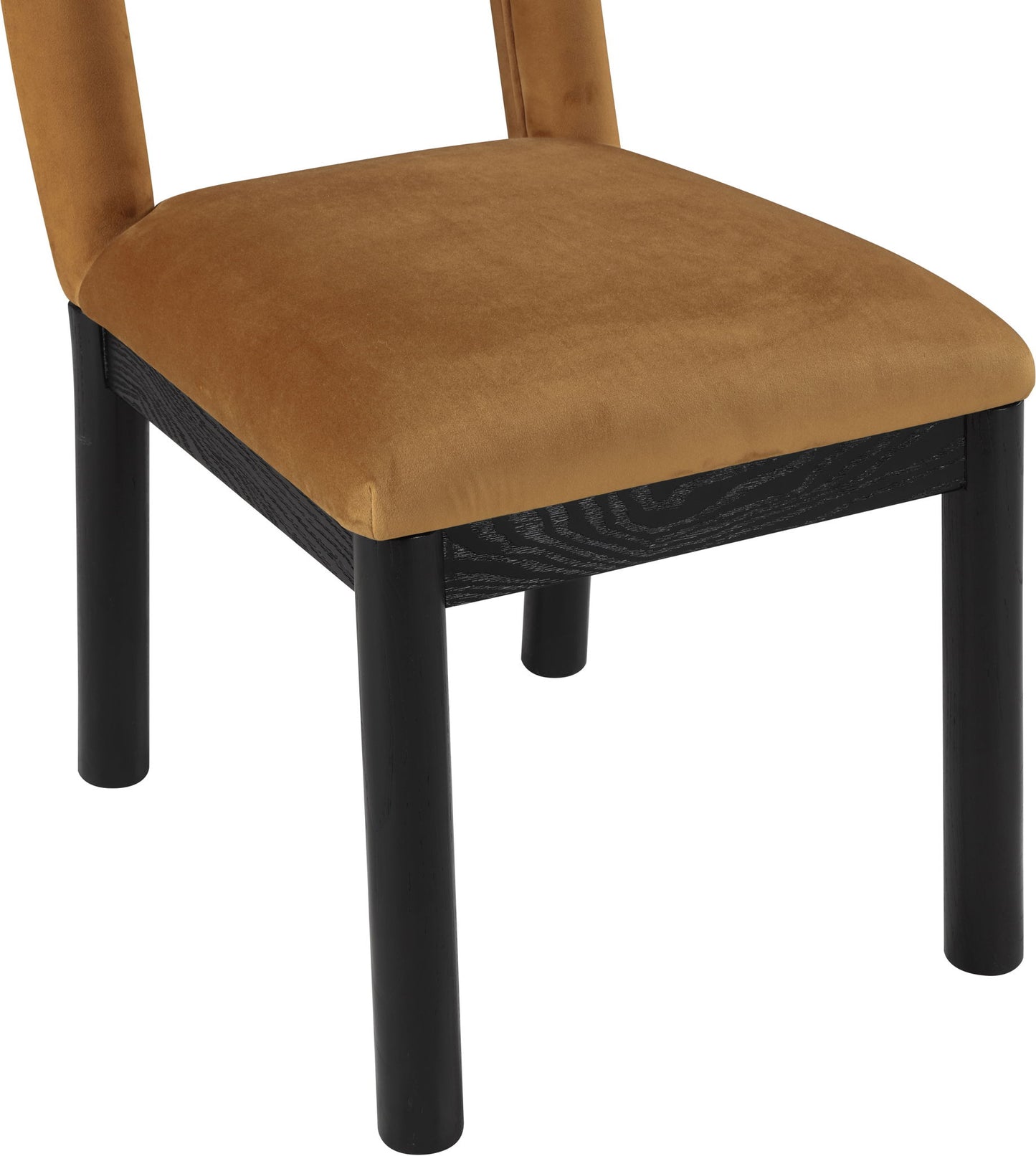 Conrad - Velvet Dining Chair With Black Legs