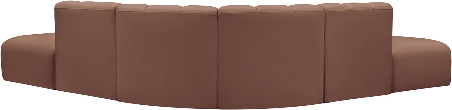 Arc - Faux Leather 6 Piece Corner Modular Sofa