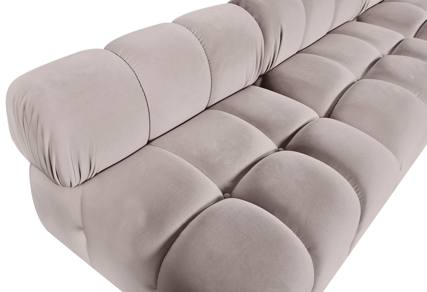 Orin - Velvet 6 Piece Modular L-Shaped Sectional