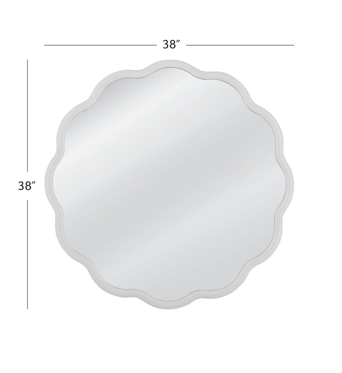 Azalea - Wall Mirror - White