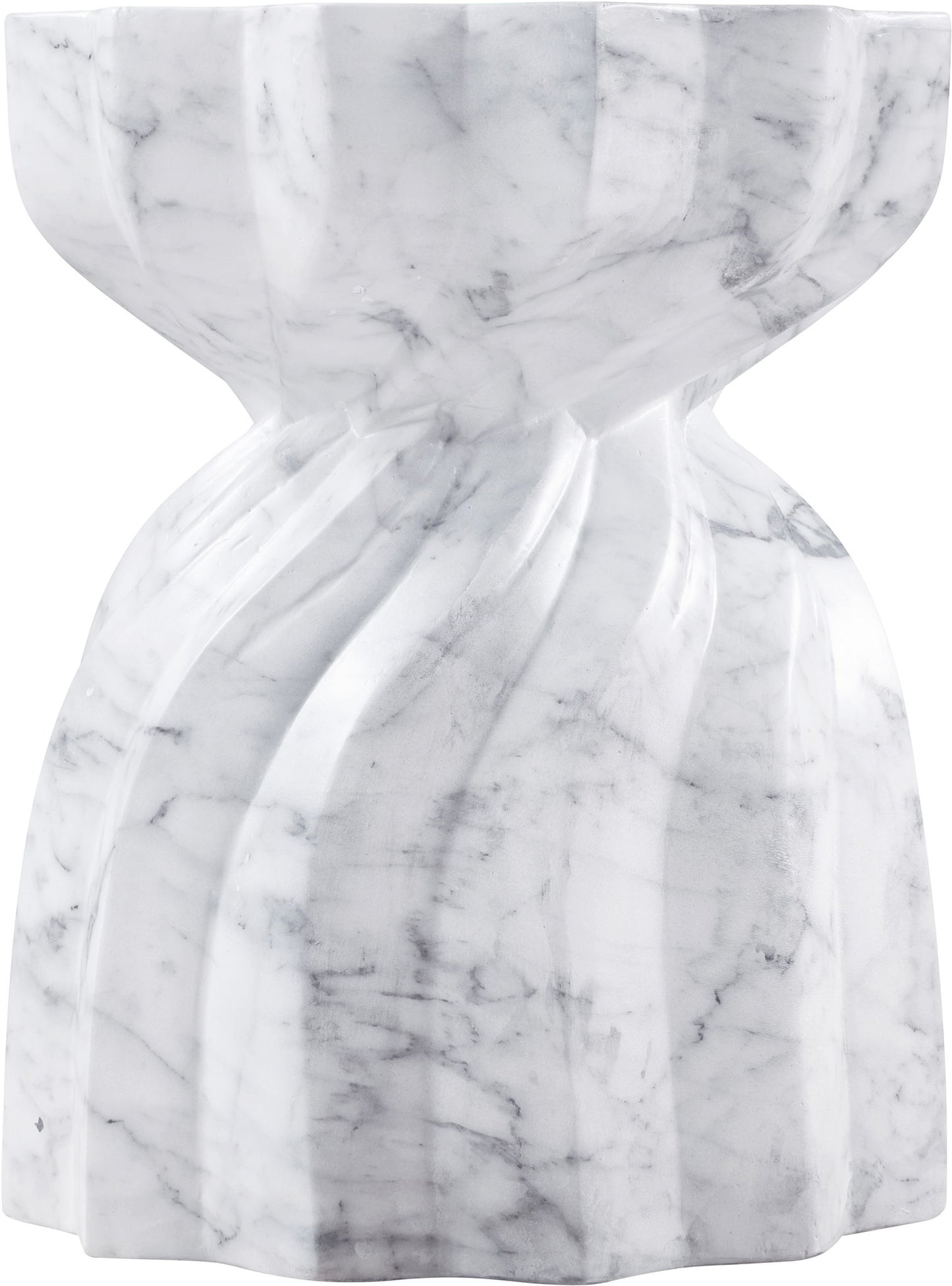 Caserta - Marble Finish Concrete End Table