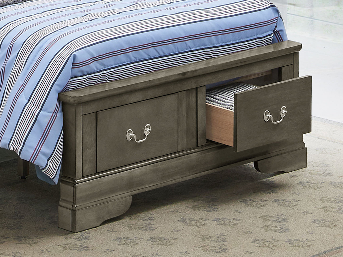Glory Furniture - Louis Phillipe - Storage Bed