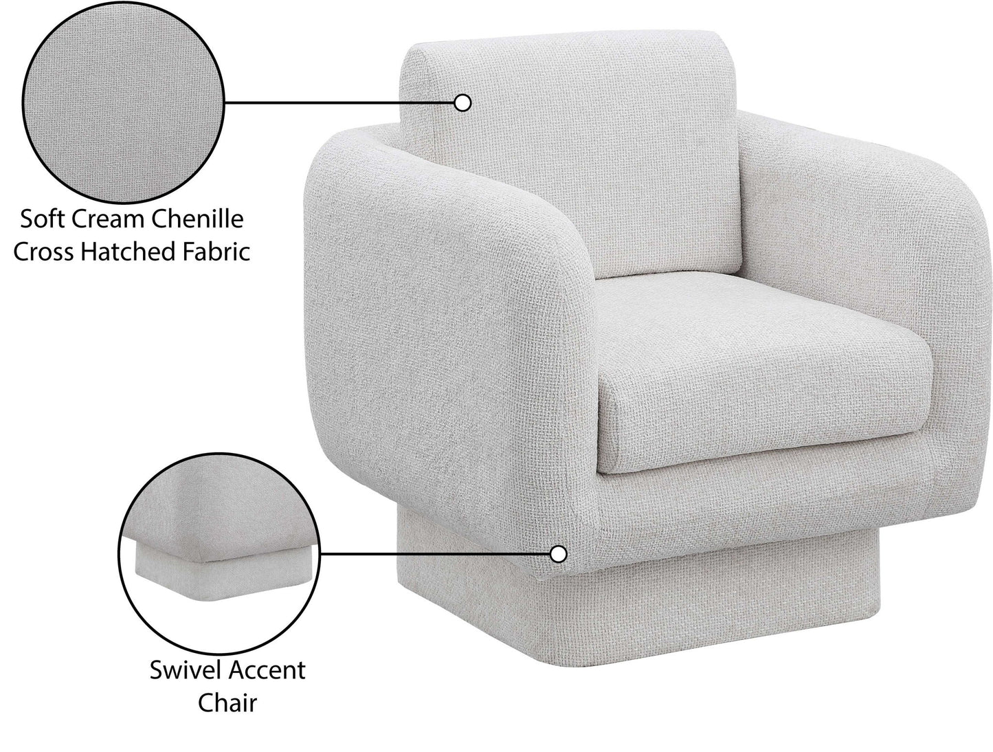 Alessandra - Swivel Accent Chair