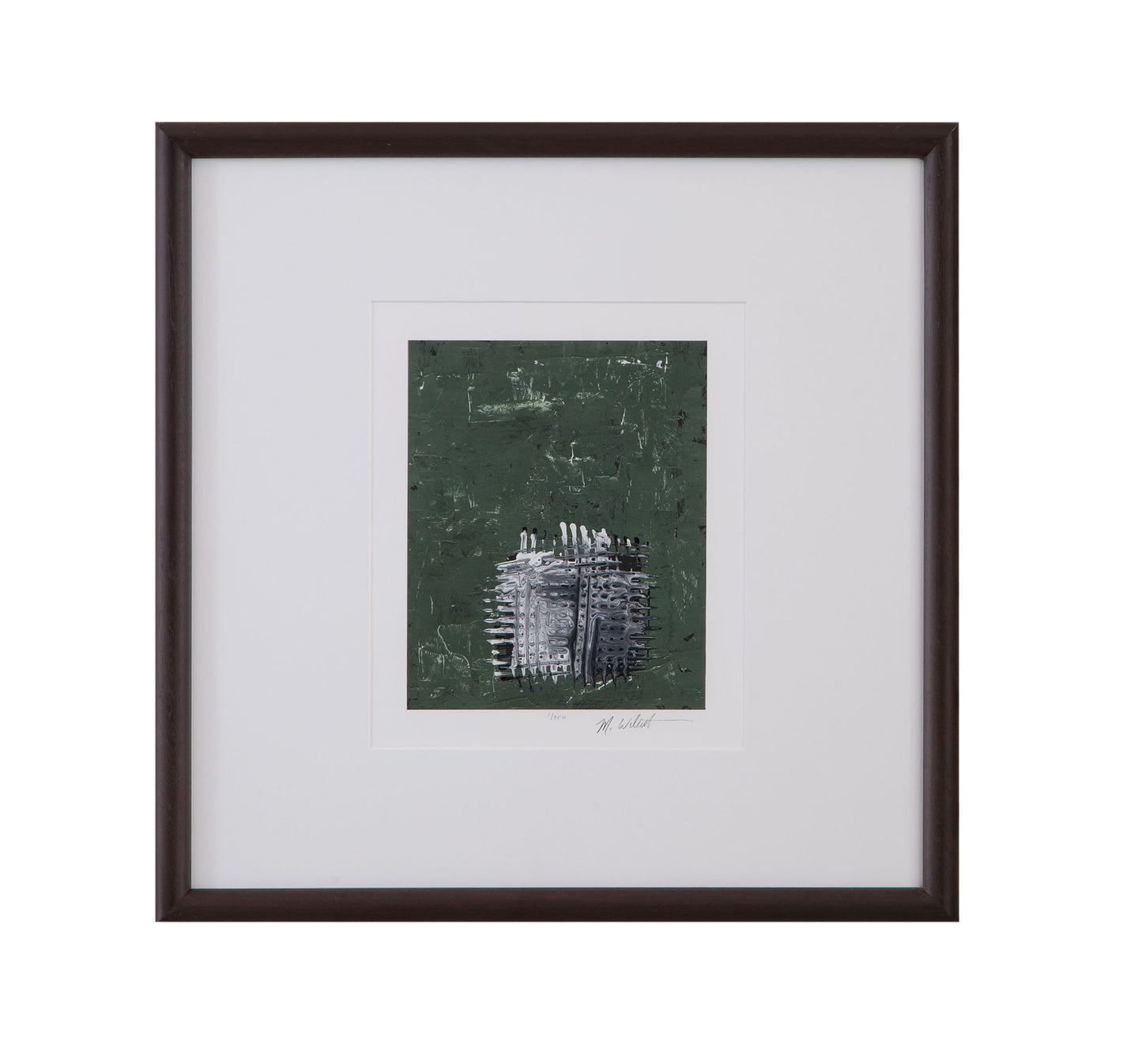 Dual Dichotomy III Framed Print - Gray / White