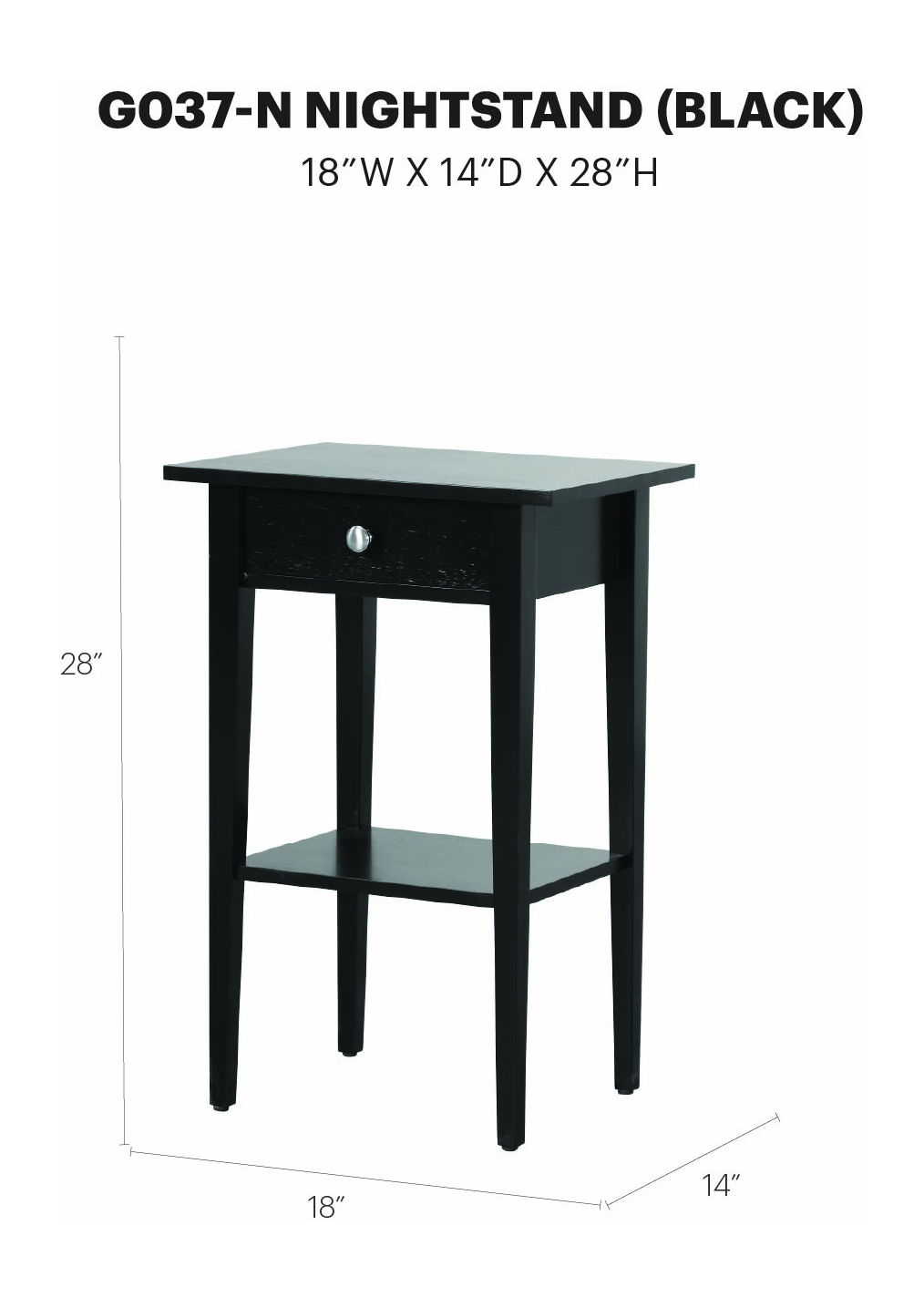 Glory Furniture - Dalton - Nightstand