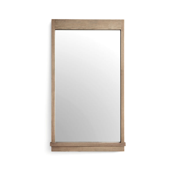 Aimee - Solid Brushed Wooden Ash Mirror - Natural
