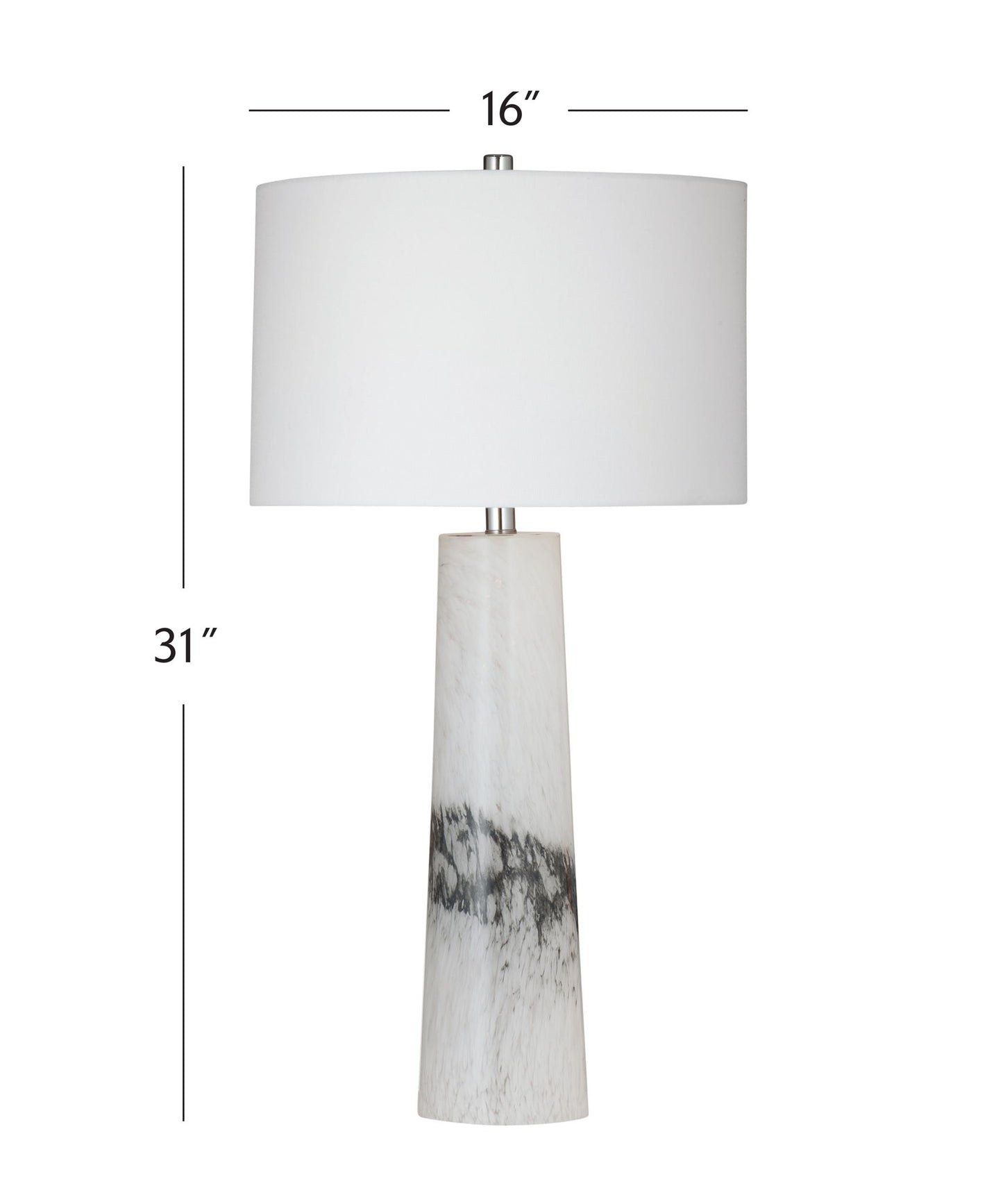 Medway - Table Lamp - White / Black