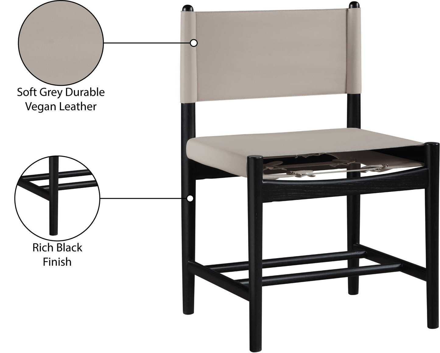 Rawlins - Dining Chair (Set of 2) - Black Frame