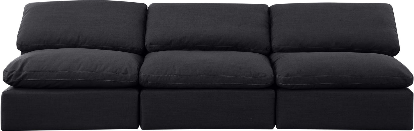 Indulge - Linen 3 Seat Modular Armless Sofa