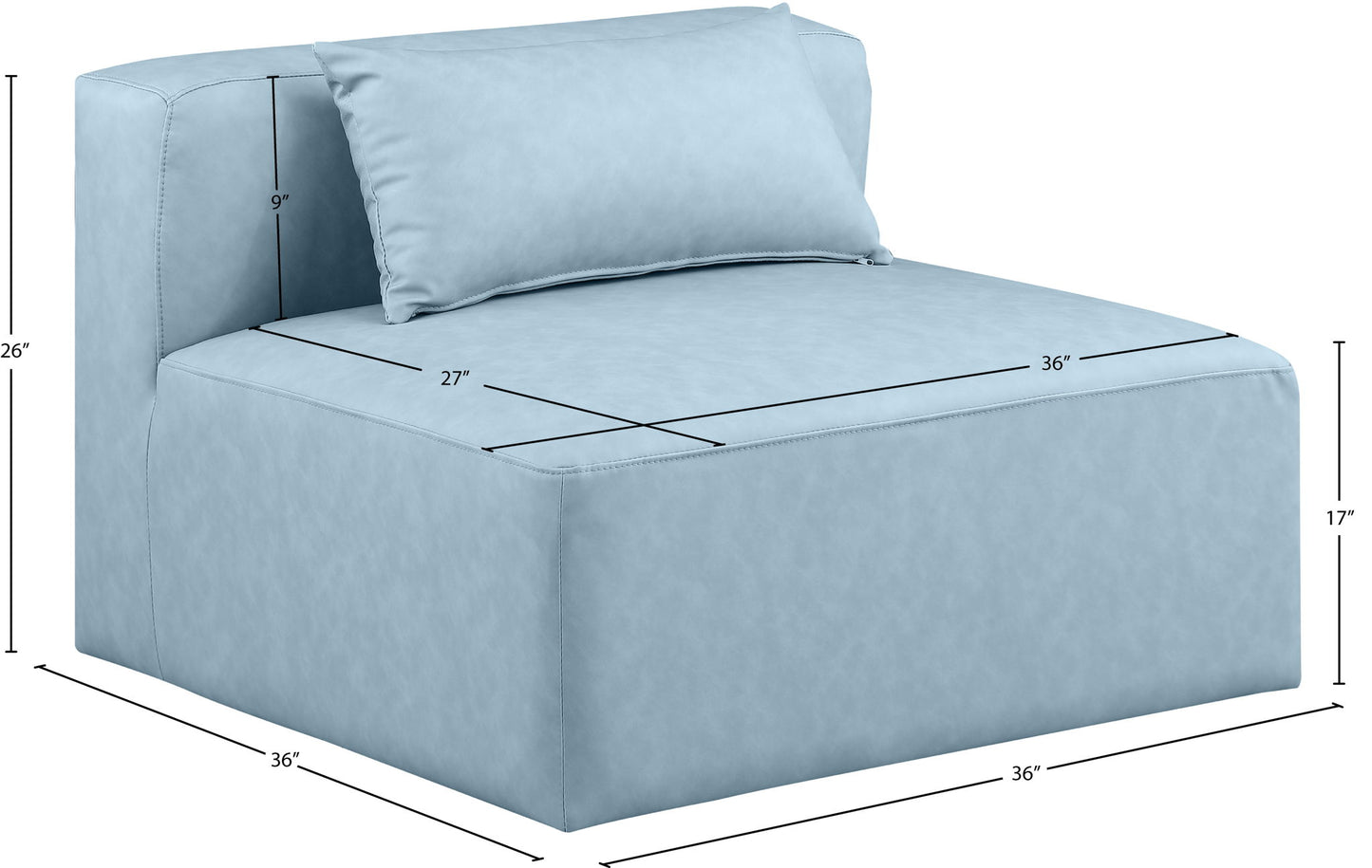 Cube - Armless Chair