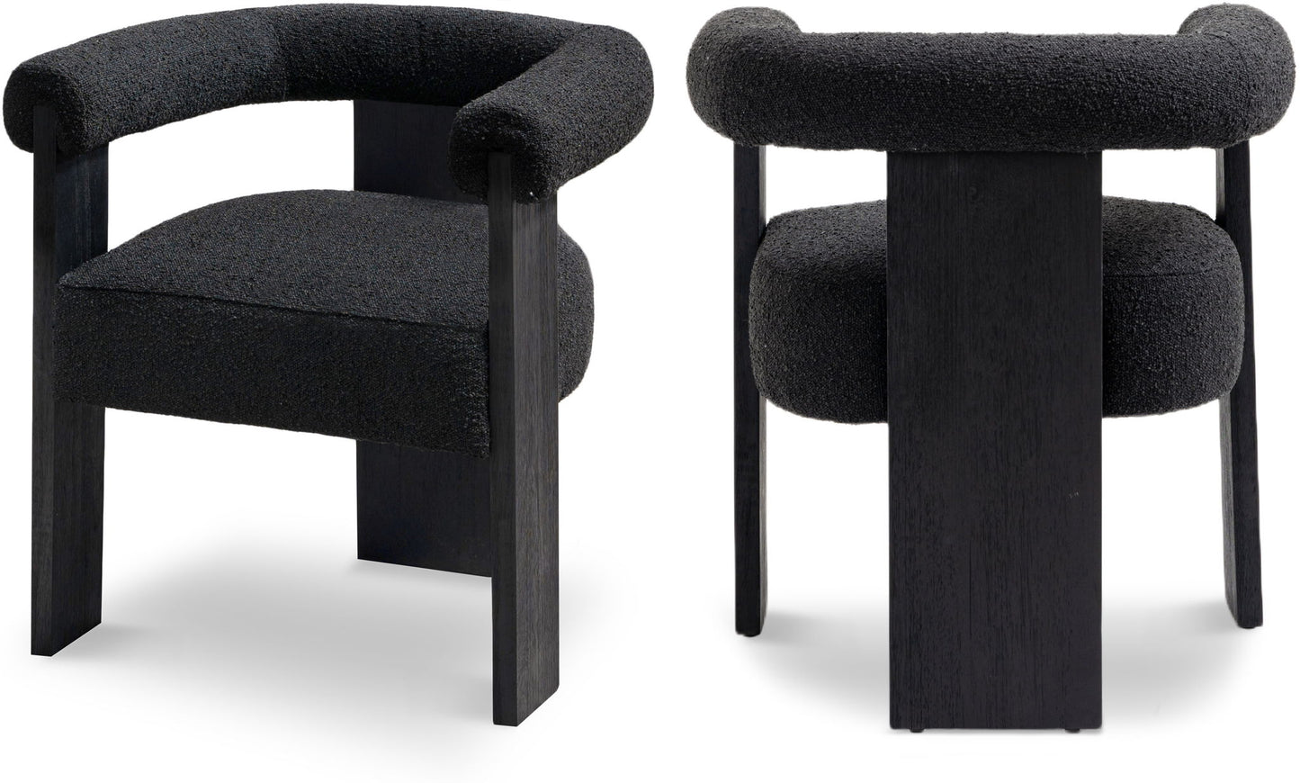 Barrel - Dining Chair - Black Legs