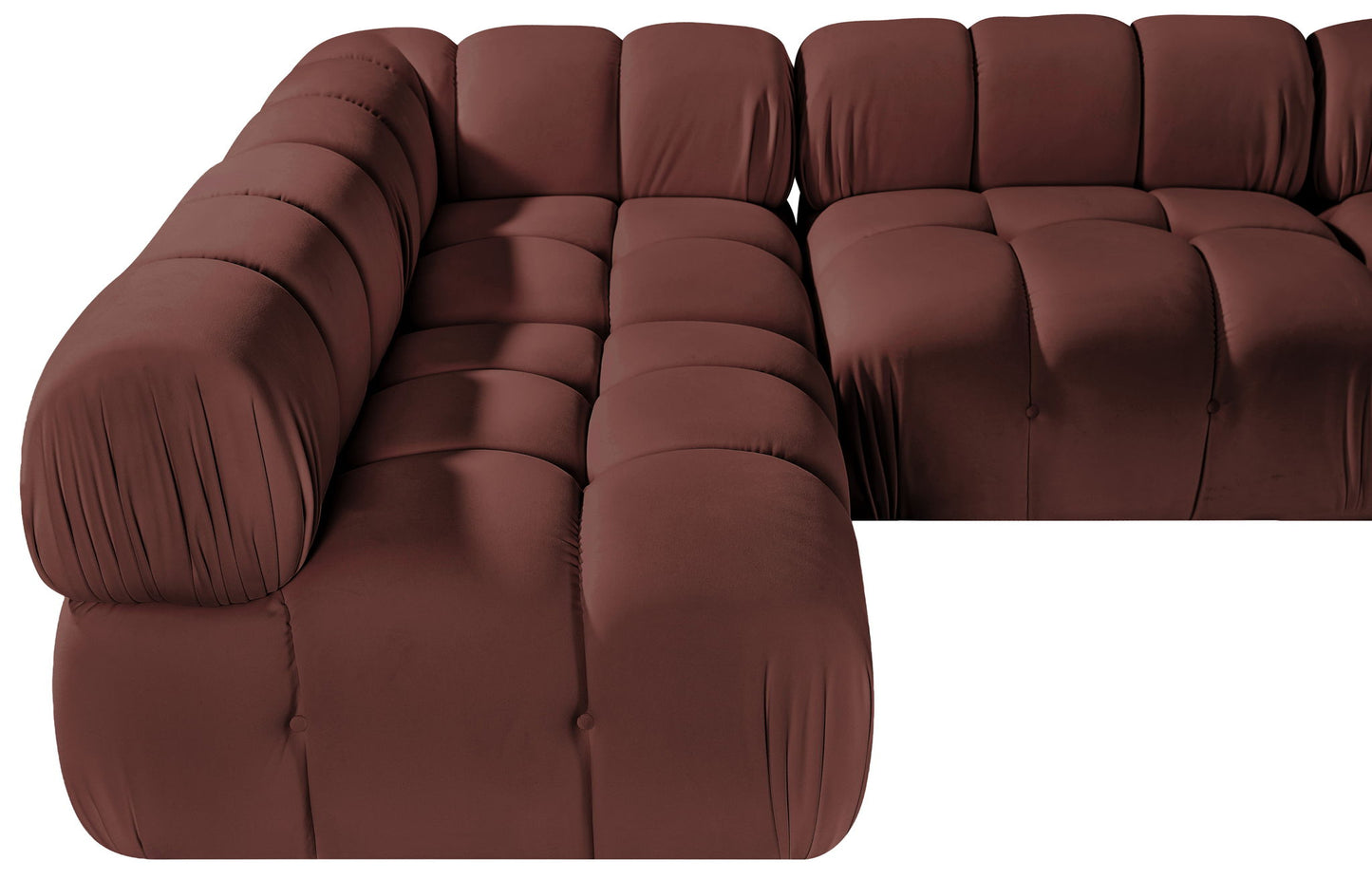 Orin - Velvet 5 Piece Modular Sectional