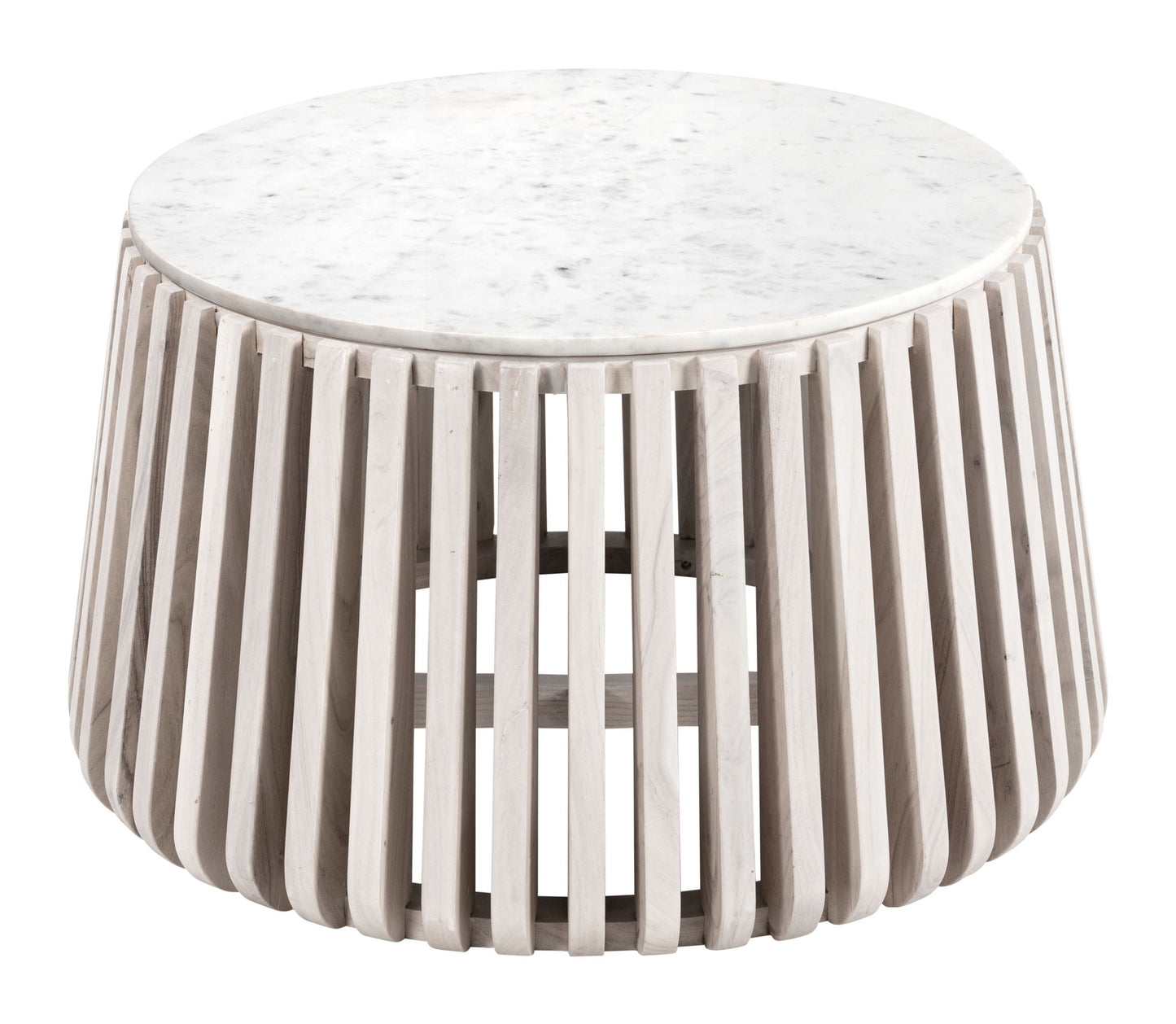 Cyprus - Coffee Table - White / Natural