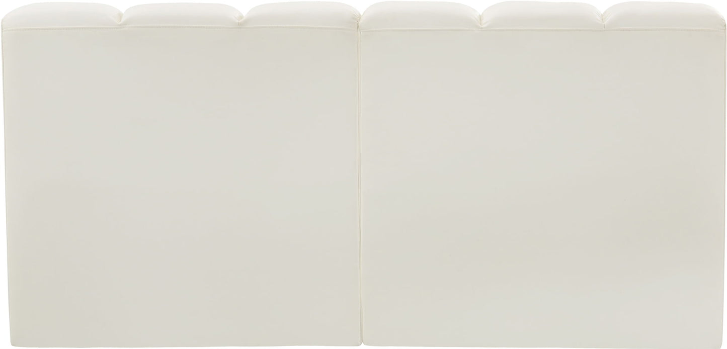 Arc - Faux Leather 2 Seats Modular Sofa