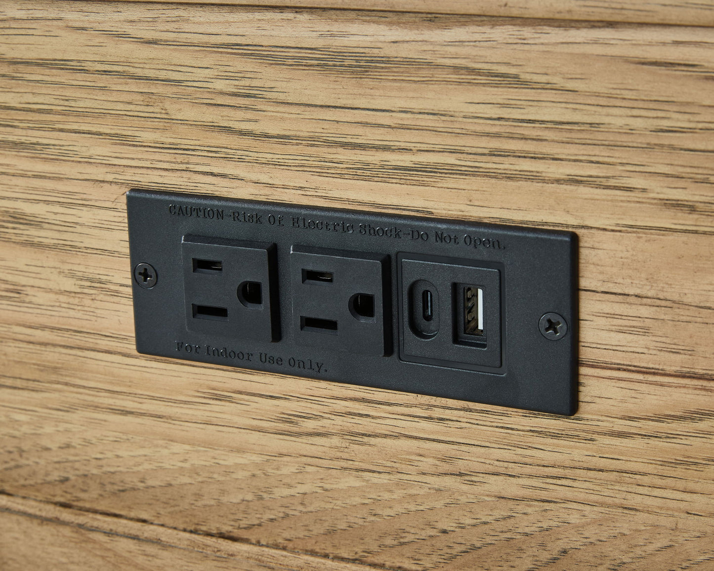 Sharlance - Rectangular End Table - Light Brown