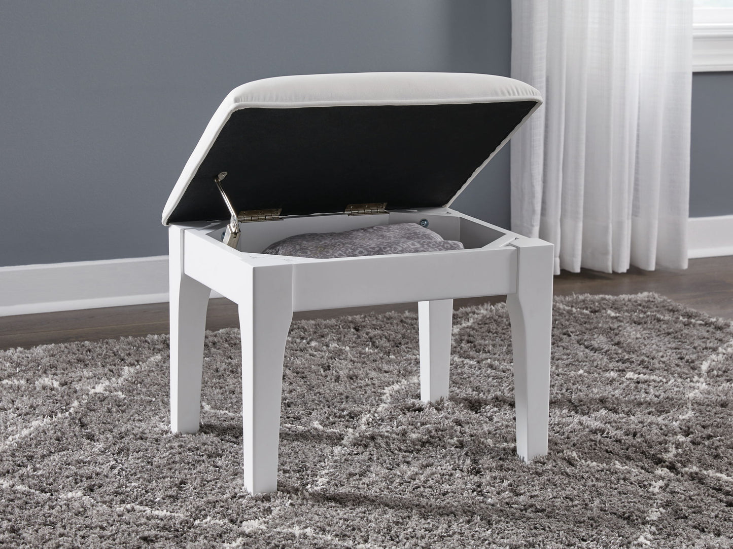 Chalanna - Vanity Stool - White