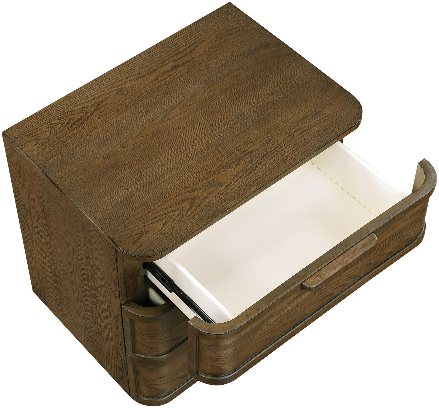 Tiberio - Oak Veneer And Solid Wood Nightstand