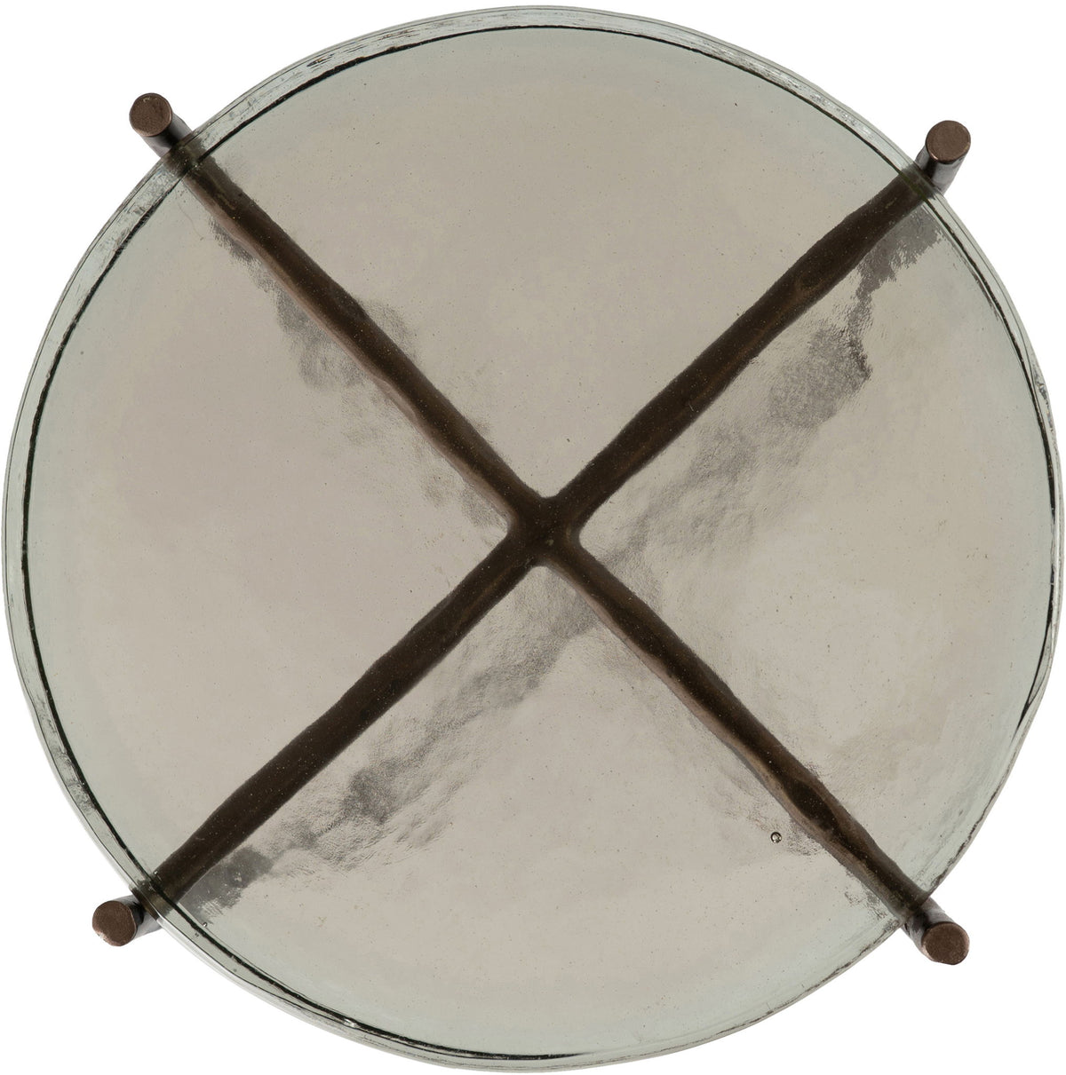 Vetra - Iron Base Bunching End Table - Bronze