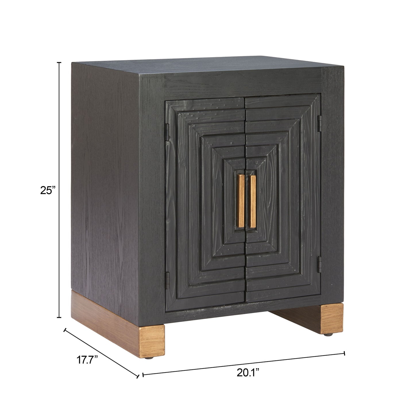 Trazo - Side Table - Black