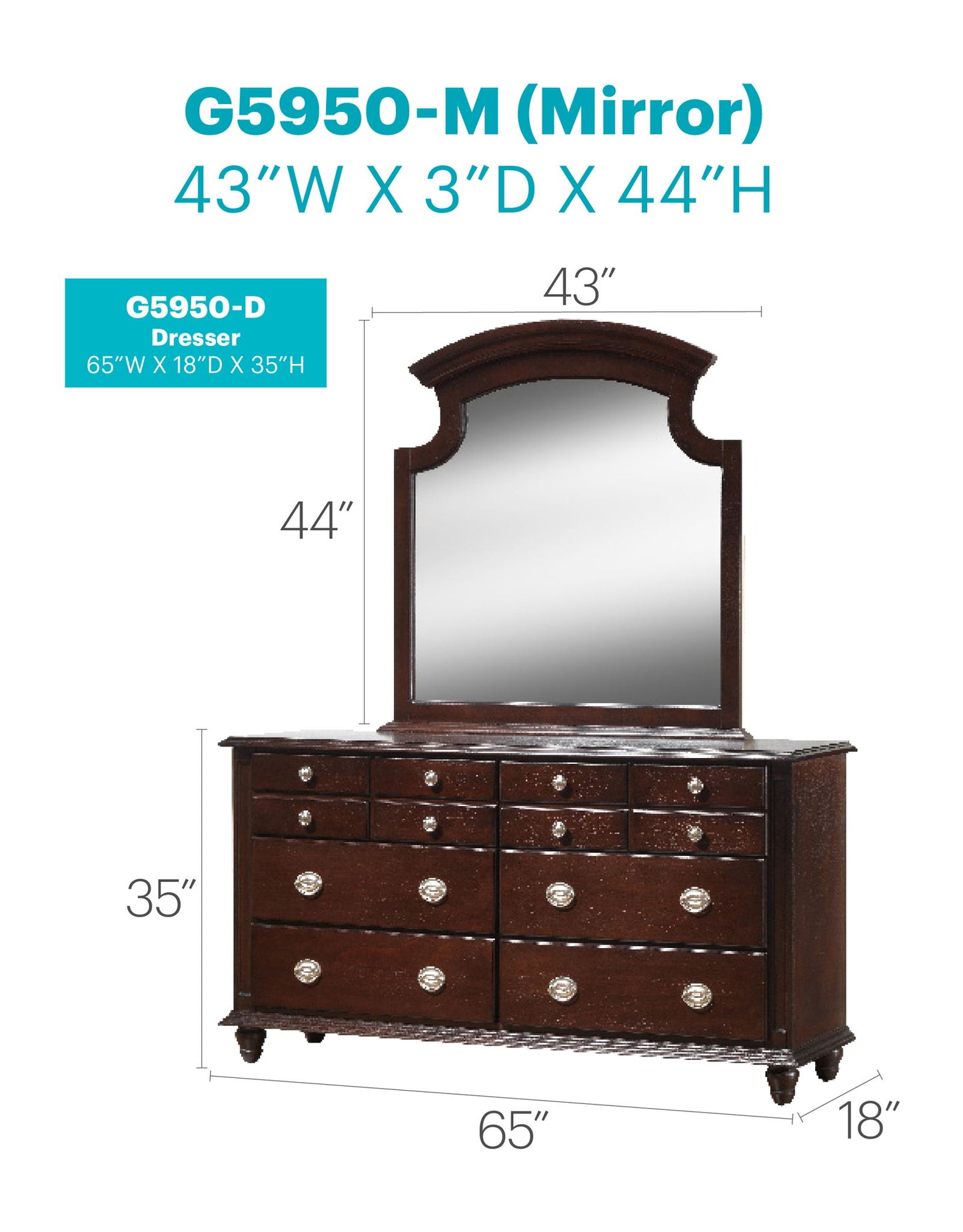 Summit - Dresser - Cappuccino