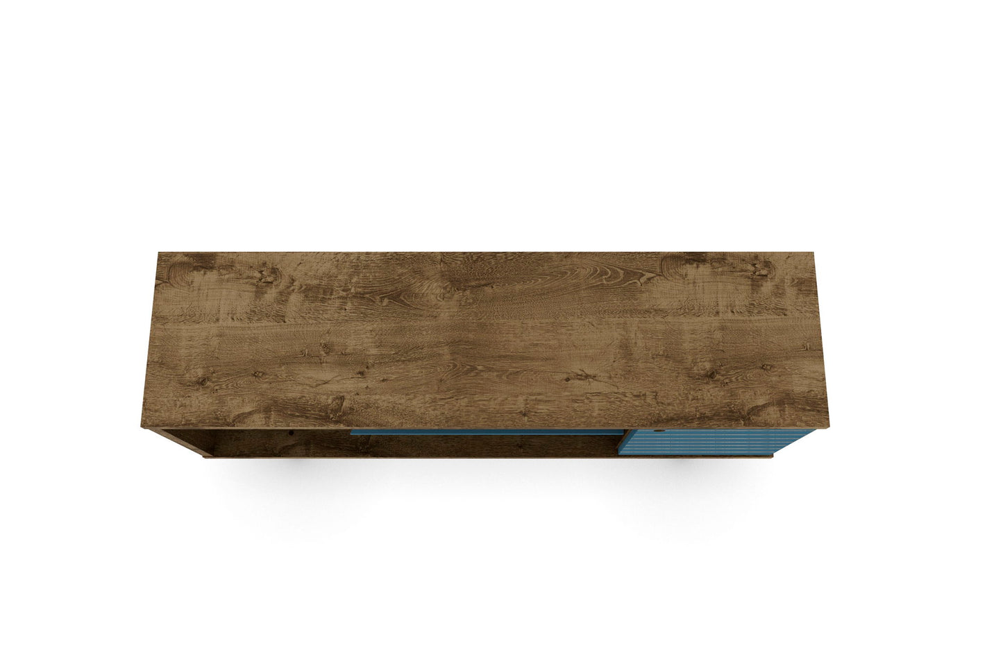 Manhattan Liberty - 53" TV Stand With Rustic Brown Frame