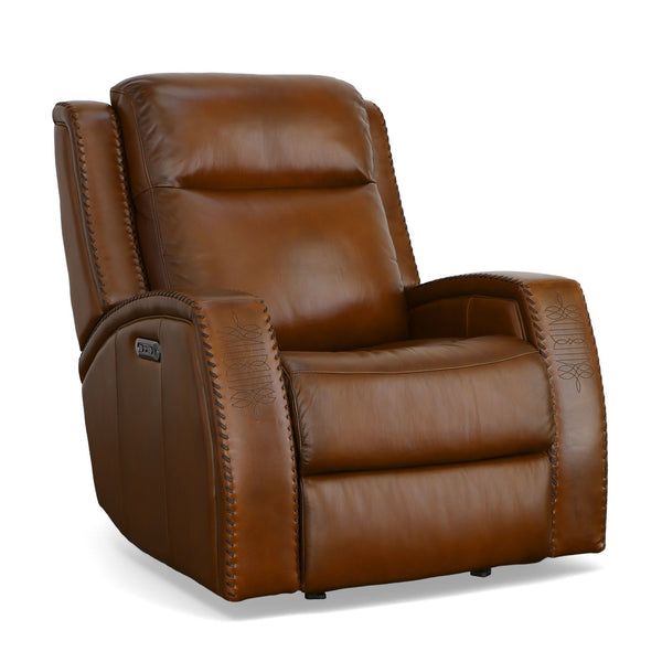 Mustang - Power Gliding Recliner With Power Headrest - Rust