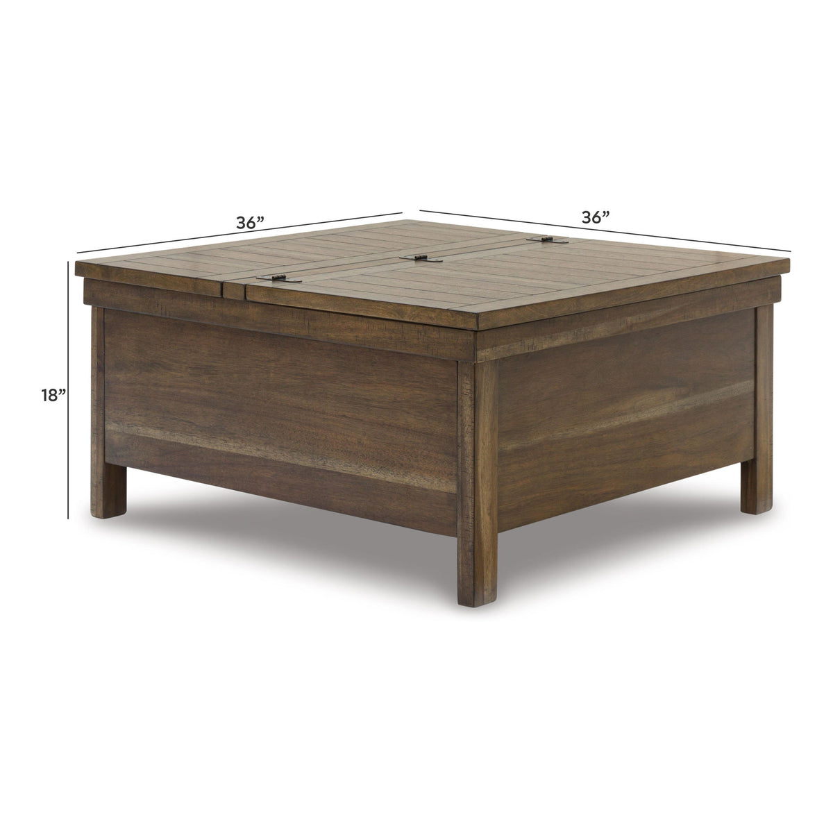 Moriville - Lift Top Cocktail Table - Grayish Brown