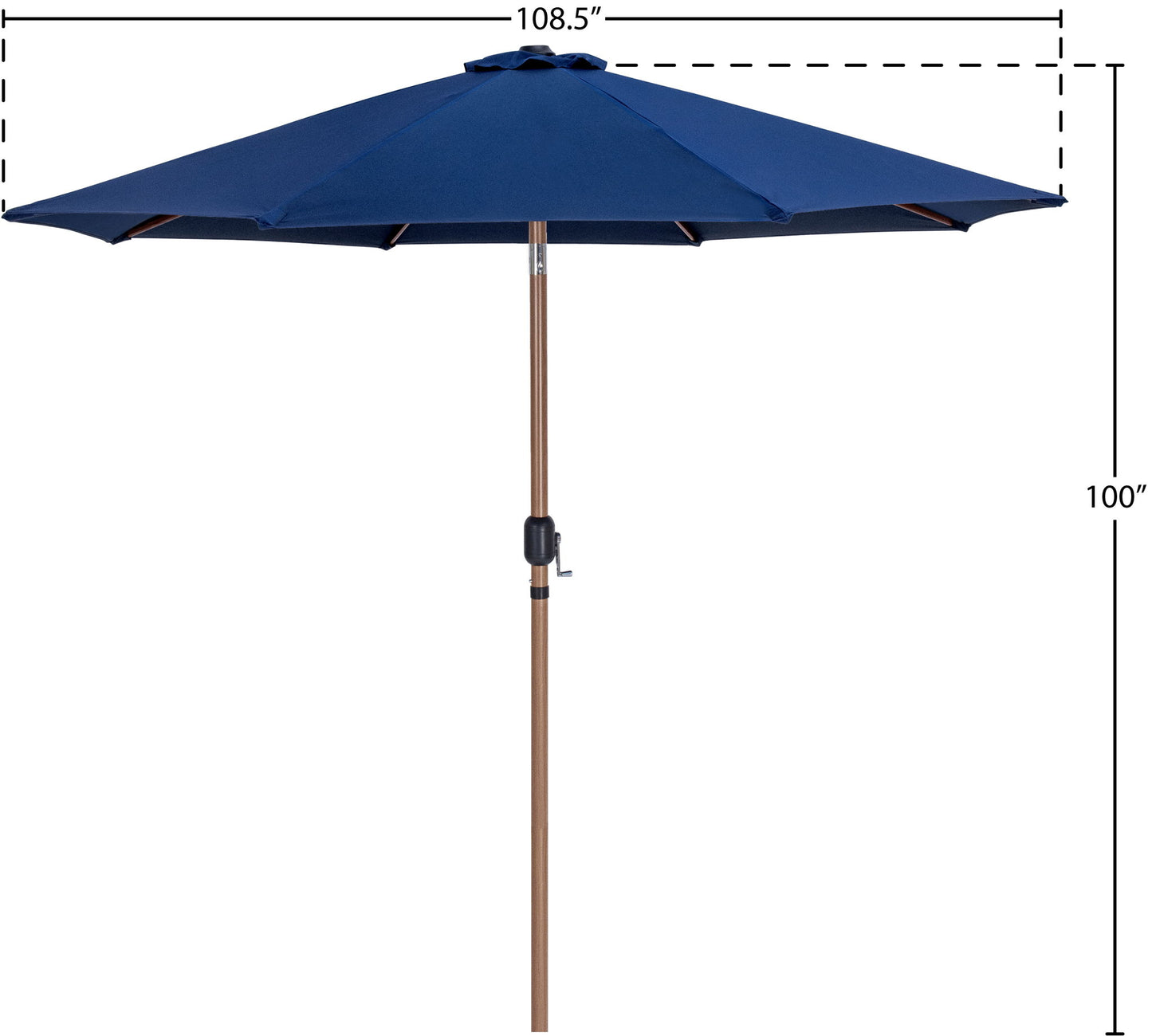 Fiji - Patio Umbrella With Teak Pole
