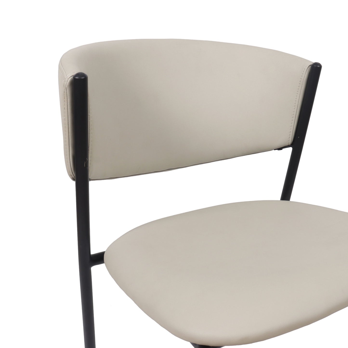Manhattan Drift - Vegan Leather Metal Side Chair (Set of 4)