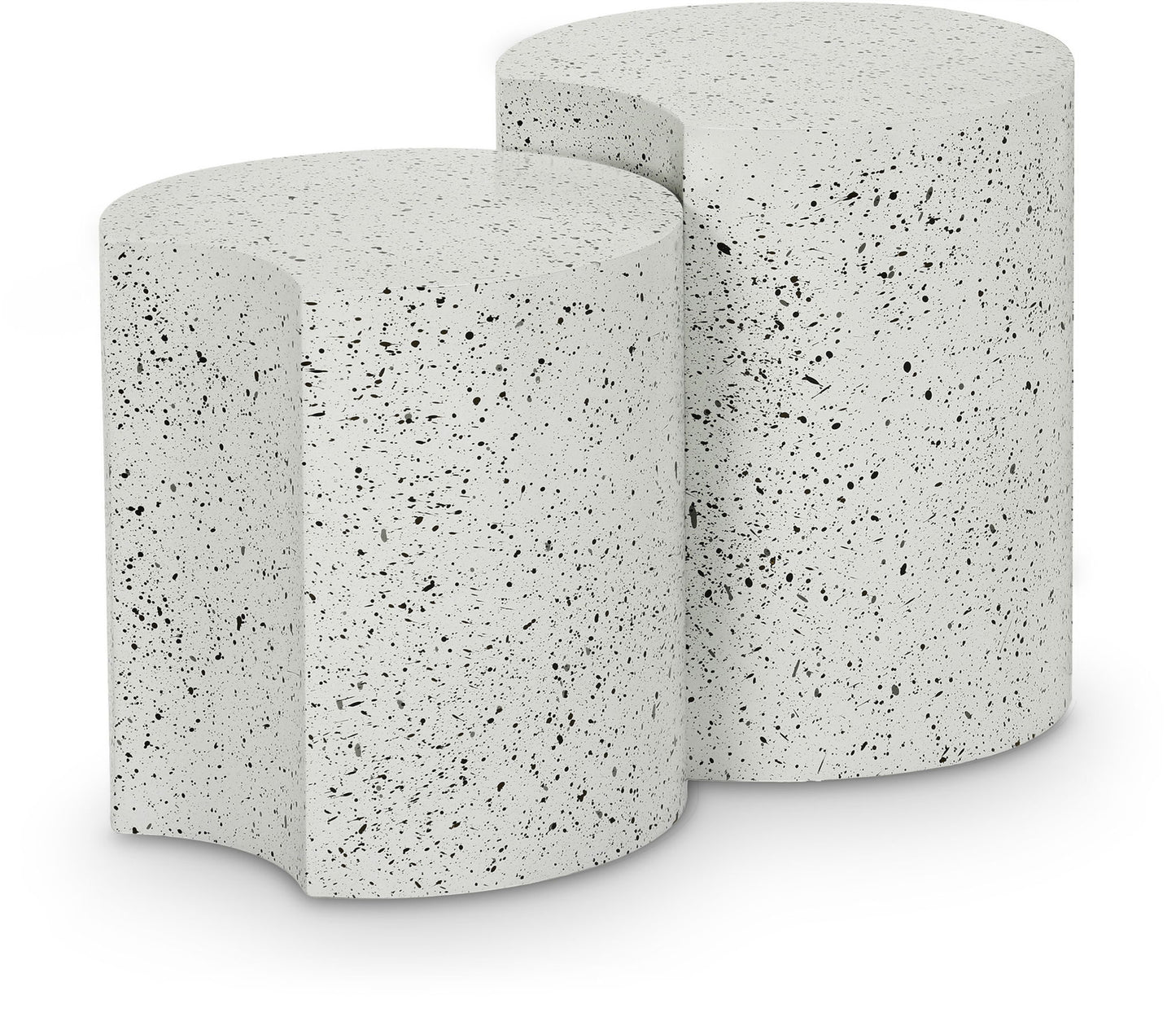 Dimple - Modular End Table - Terazzo Finish