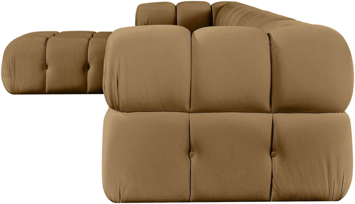 Orin - Fabric Velvet 5 Piece Modular Sectional