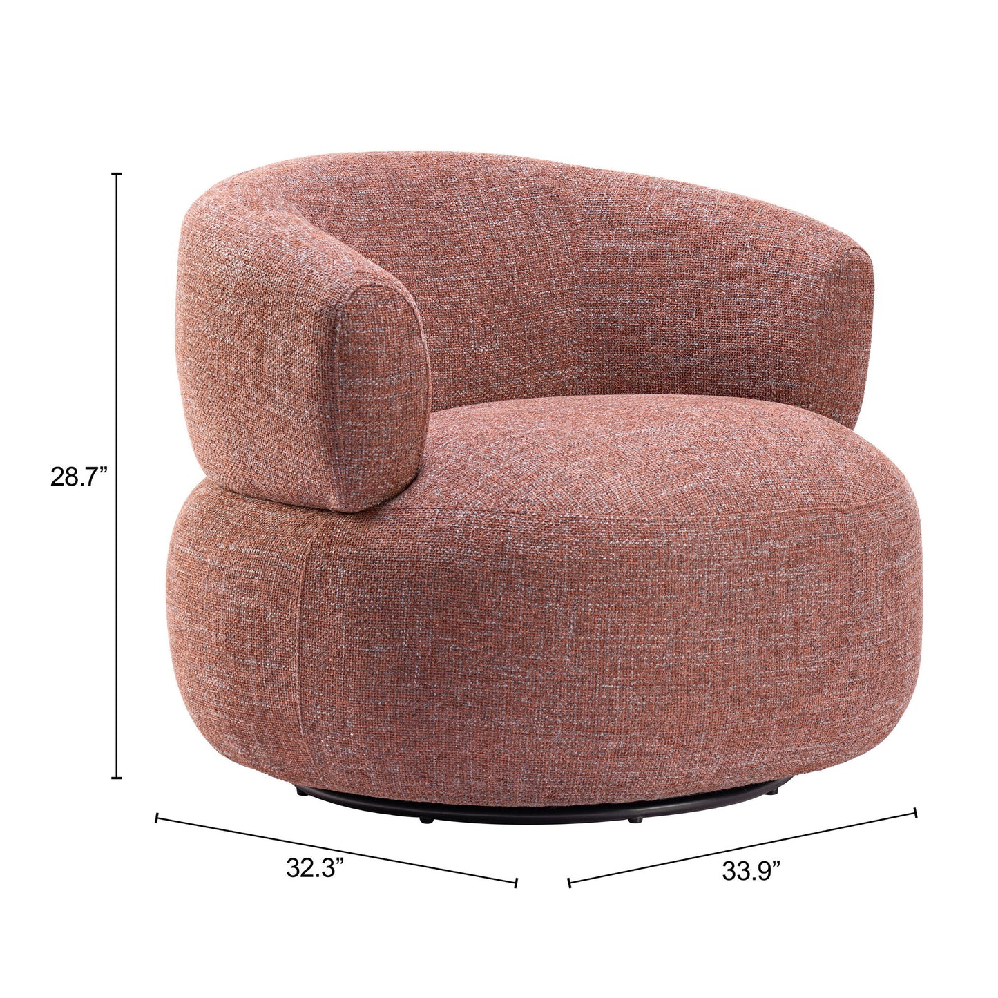 Venezia - Swivel Chair - Brown
