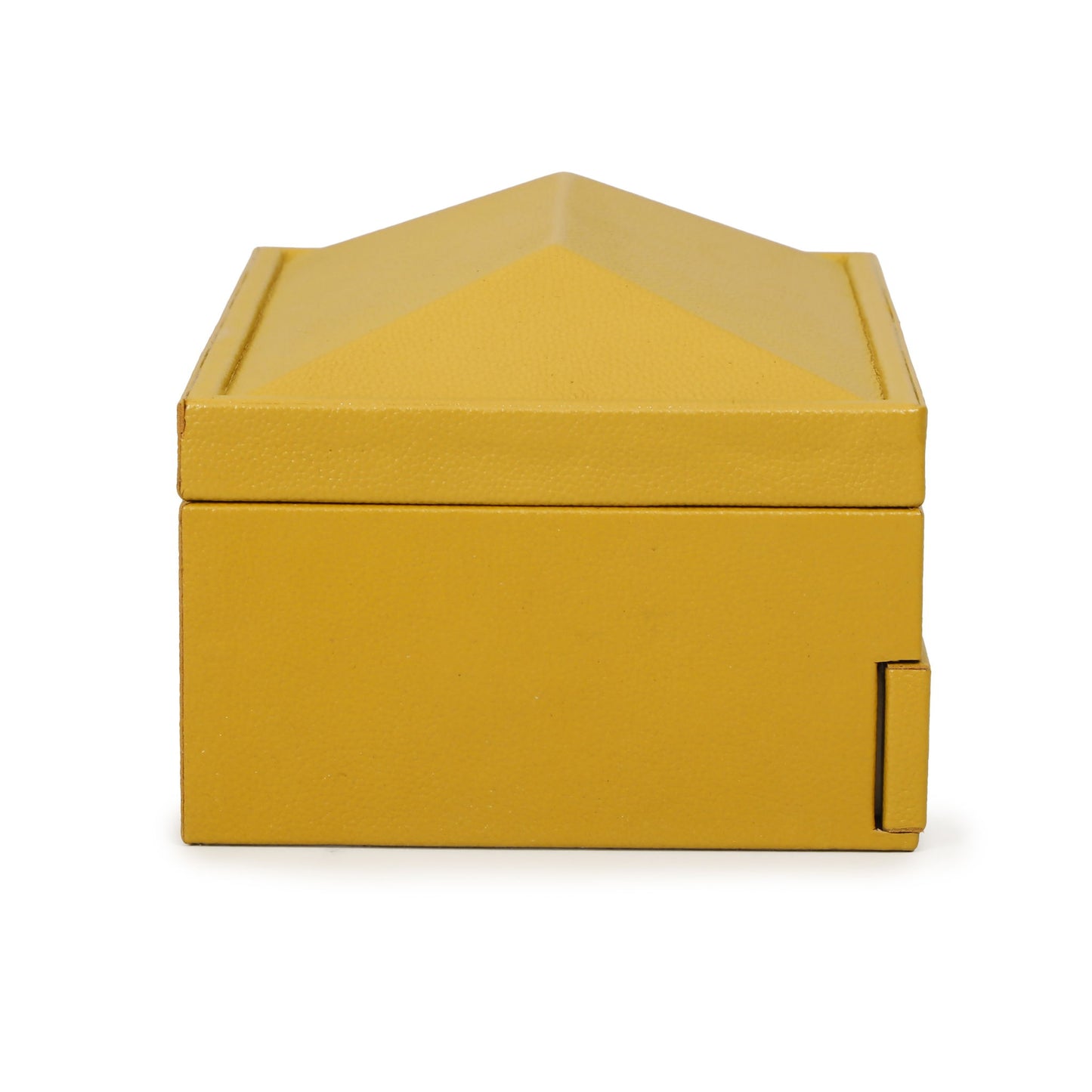 Knox - Vegan Leather Contract-Grade Jewelry Box - Mustard Yellow