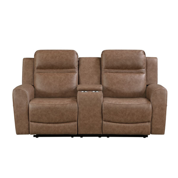 Hearth Double Reclining Love Seat with Center Console