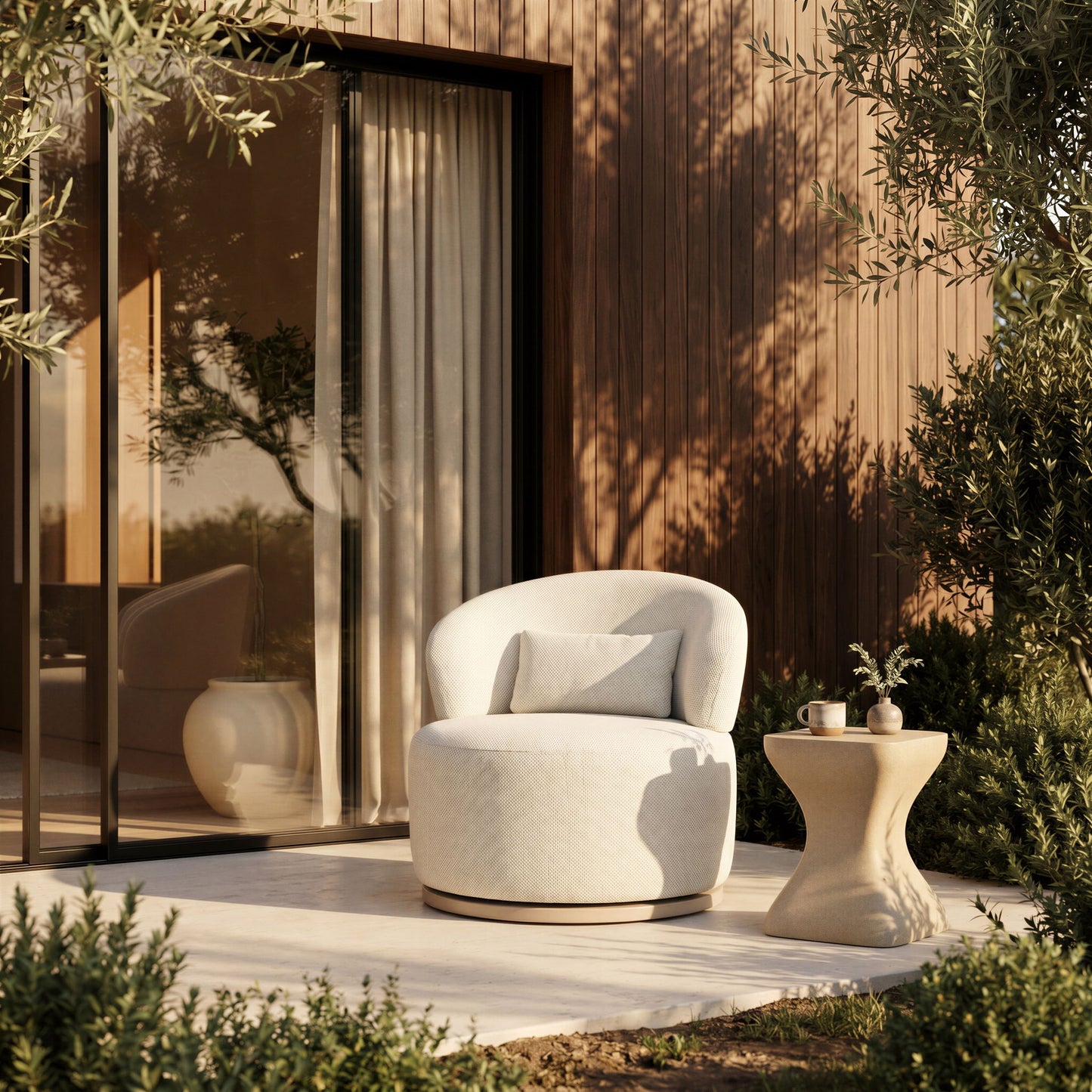 Sausalito - Swivel Chair - Beige