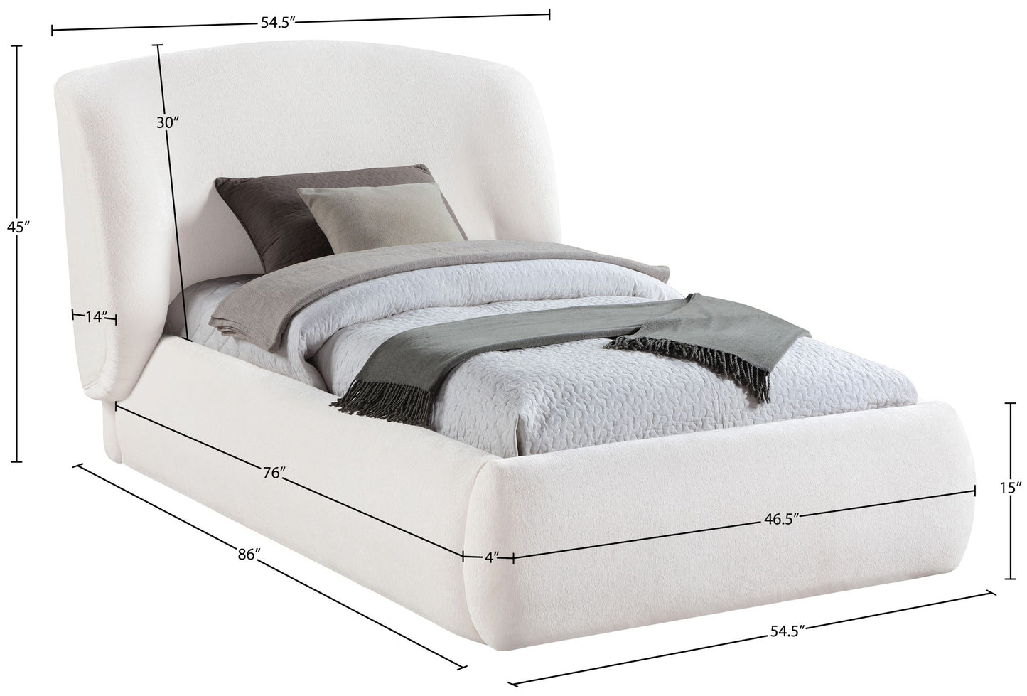 Sandro - Upholstered Bed