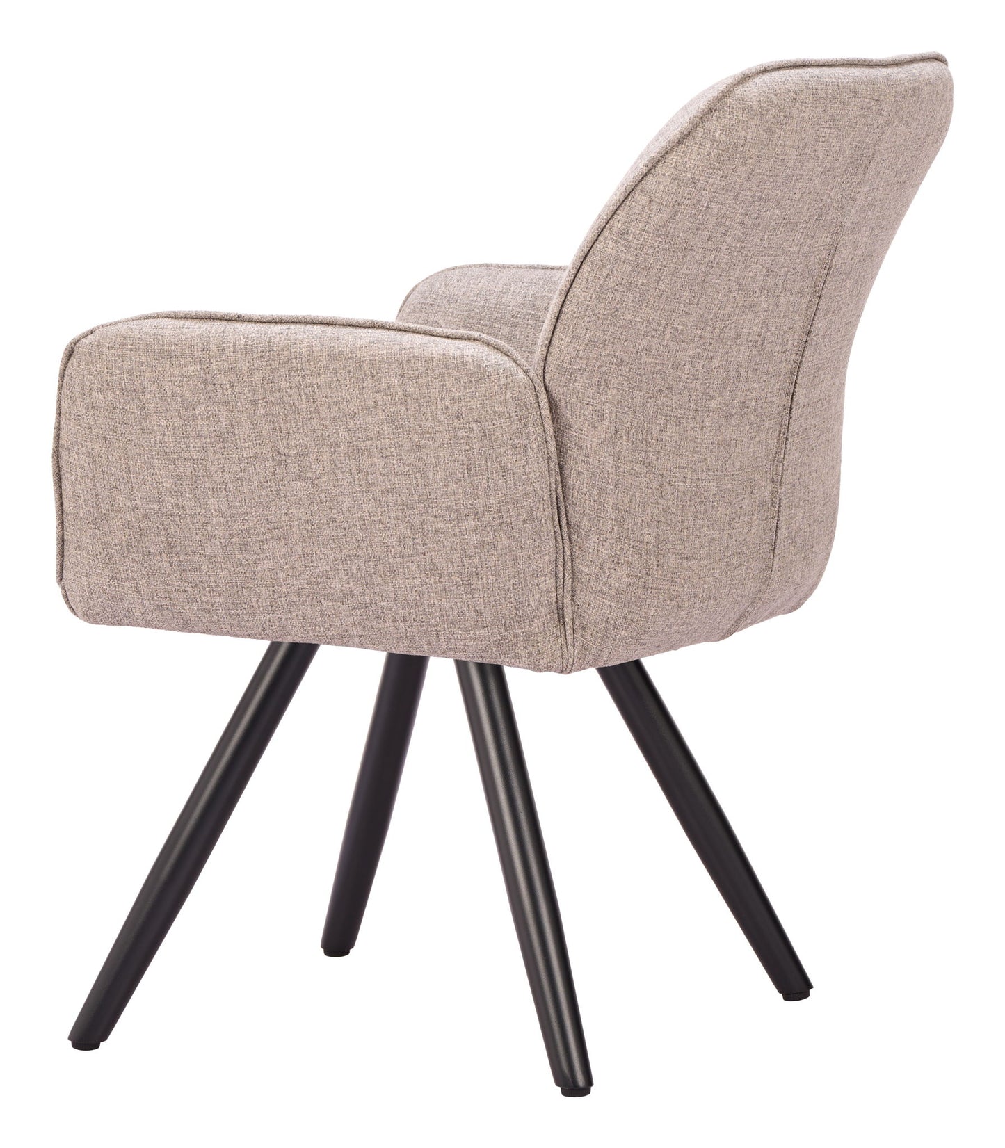 Sieve - Swivel Dining Chair (Set of 2) - Beige / Black