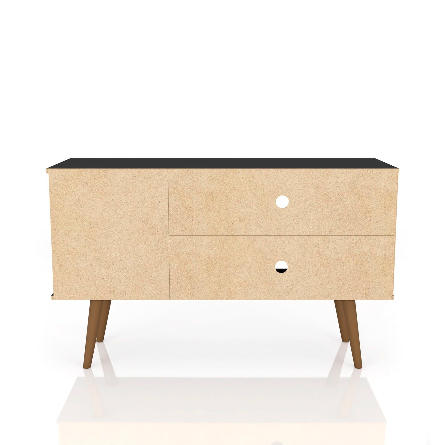 Manhattan Liberty - TV Stand With Rustic Brown Frame