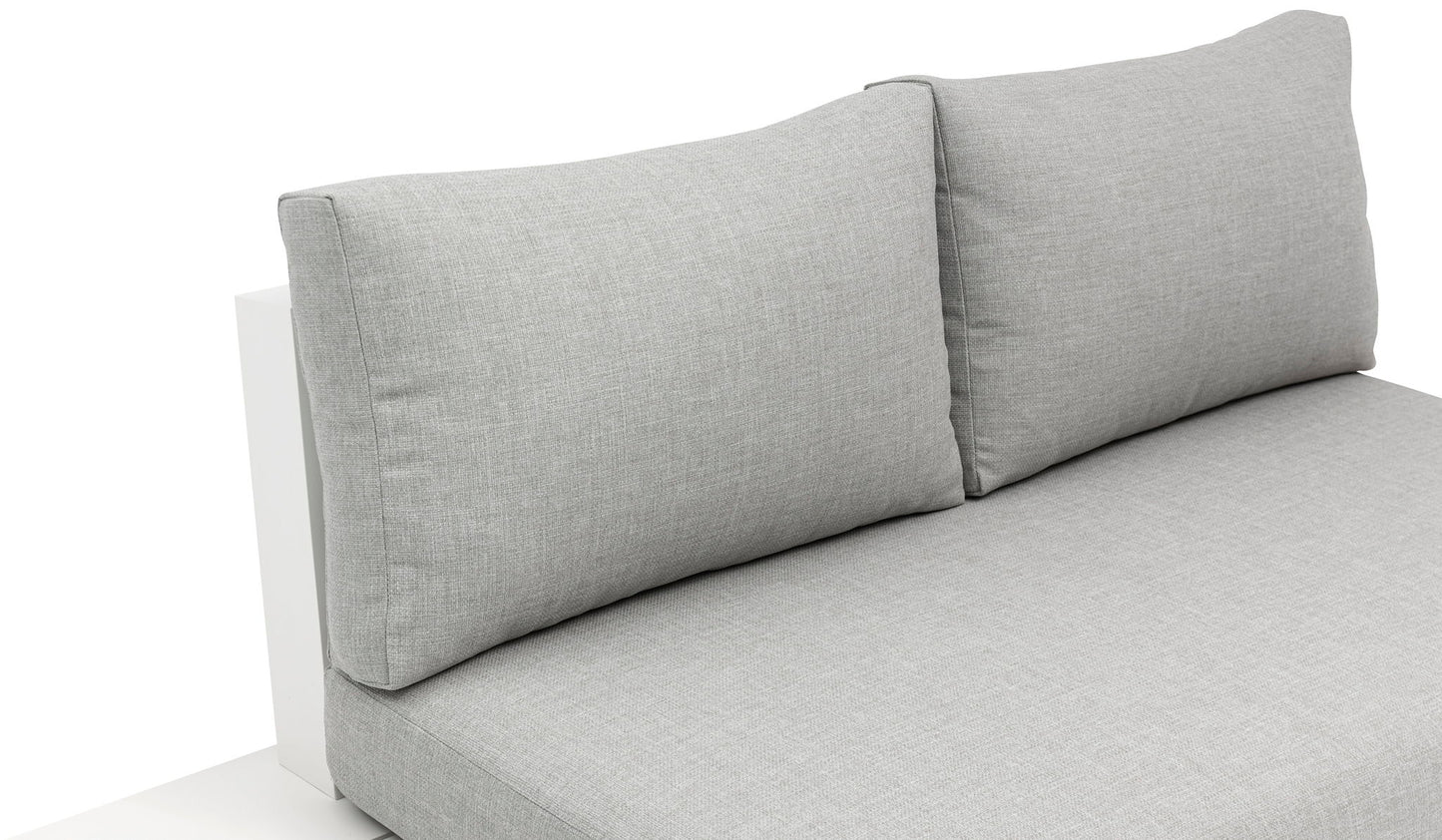 Maldives - 5 Piece Water Resistant Outdoor Patio Modular Sectional With White Base