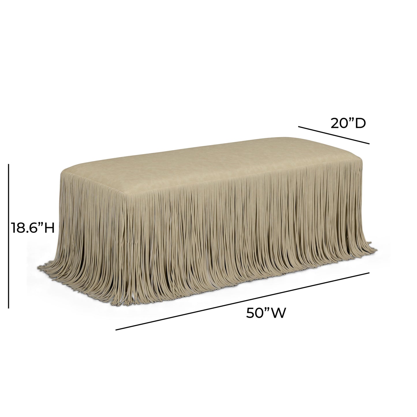 Shag Me - Performance Vegan Leather Bench