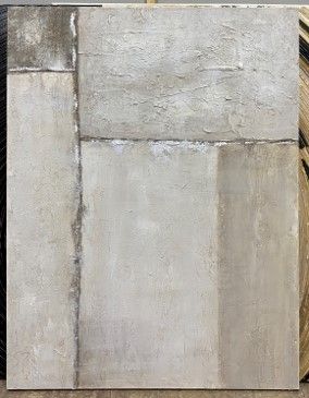 Framed Canvas Shades of Silence - Silver