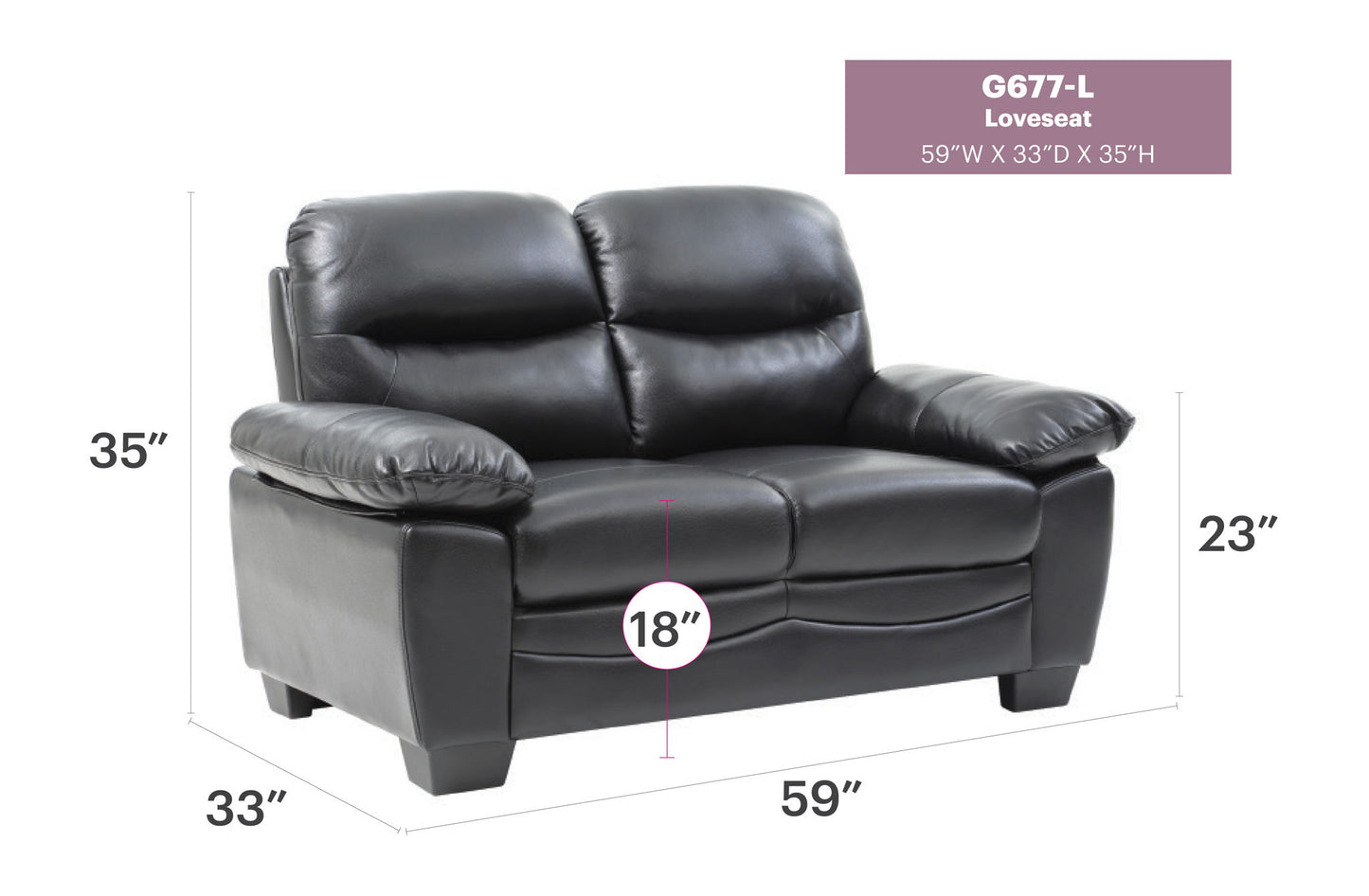Glory Furniture - Marta - Loveseat