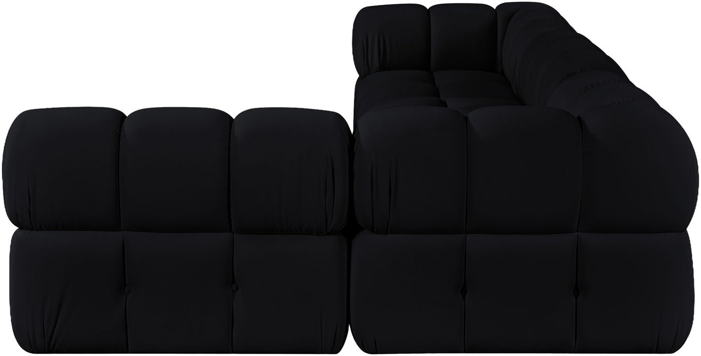 Orin - Fabric Velvet 4 Piece Modular Sectional