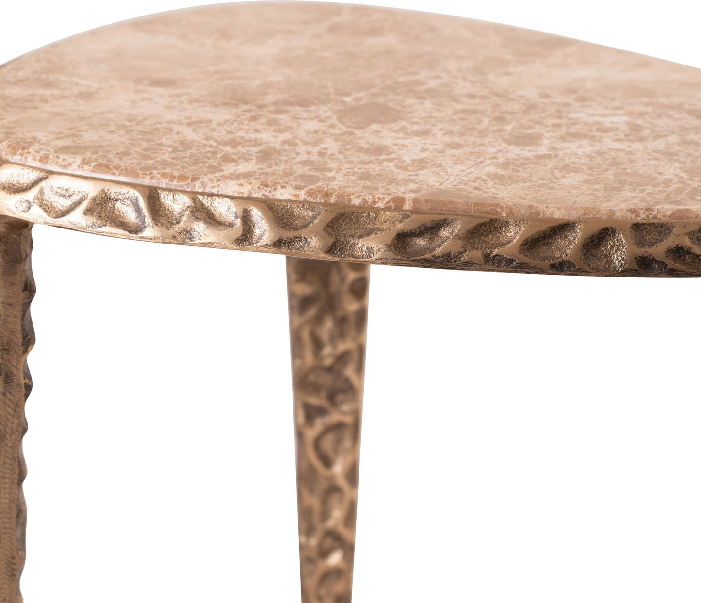Gild - Aluminum Base And Genuine Marble Top Table